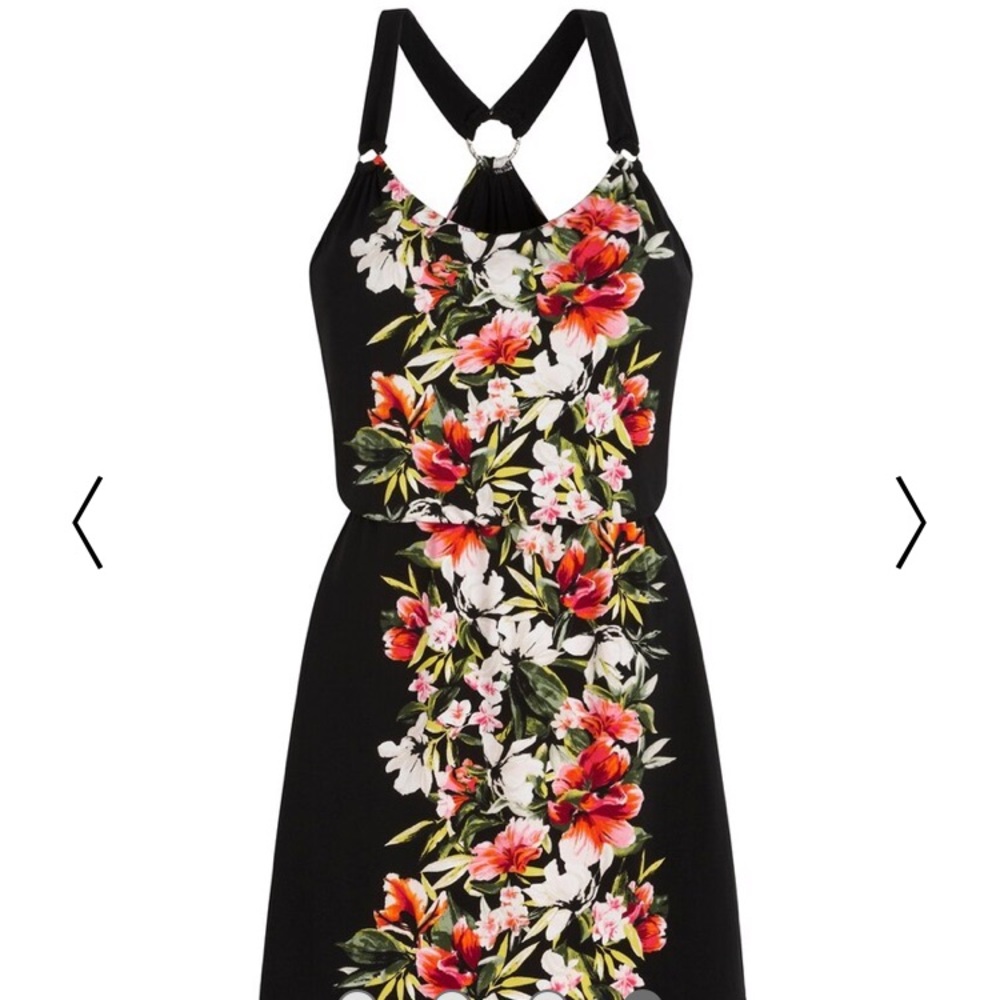 Sleeveless Tropical  Floral Dress.  Never Worn.